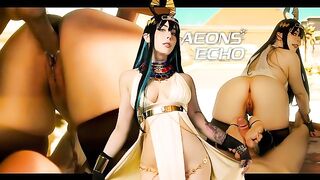 Aeons Echo. Iset. June Contest Video 2025. Footjob, Cumshot - MollyRedWolf