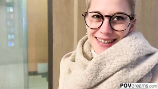 POVdreams - German Hot Blonde Tourist get pickt up from the Prague Streets and fucked