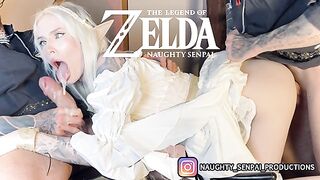 Elf Princess ZELDA roughly fucked by Stranger! REAL LIFE HENTAI - Ahegao Cosplay Girl