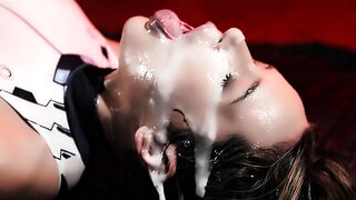 Russian Blonde Girl Triple Fucked by HUGE Monster Cocks Anime Hentai Cumflation Creampie