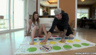 Petite Student Girl Can\'t Play Twister