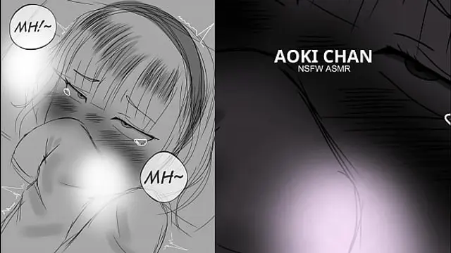 &lpar;ASMR&rpar; Anime girl masturbating hard Cute and sexy moaning