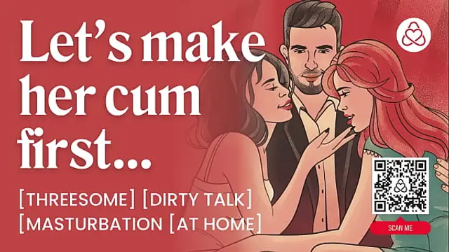 ASMR Audio Porn&colon; First Time Bisexual FFM Threesome at Home with Finger Play &amp; Rough Sex &ndash; Erotic Audio