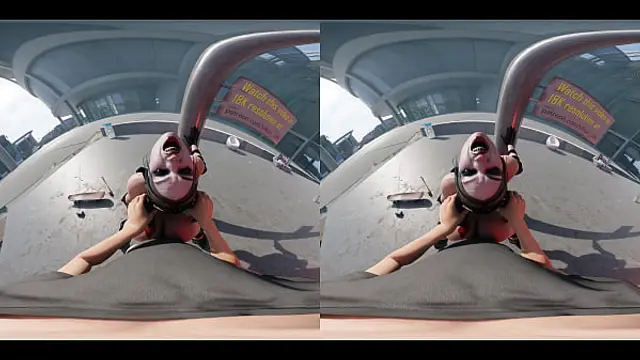 VReal 18K Fuck Harley Quinn in Public Before the Police Arrive - Laughing&comma; Standing Doggy style&comma; Busted