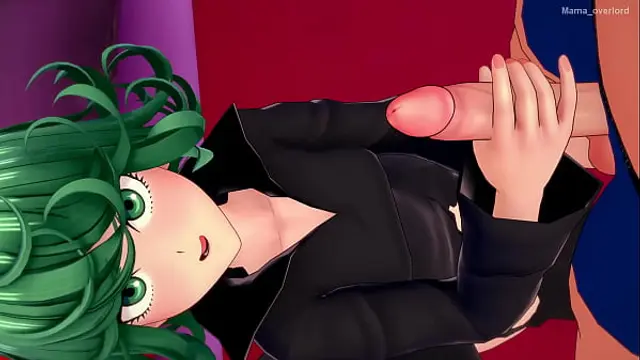 Hot Tatsumaki strips naked to fuck in the love hotel &lpar;uncensored hentai&rpar;