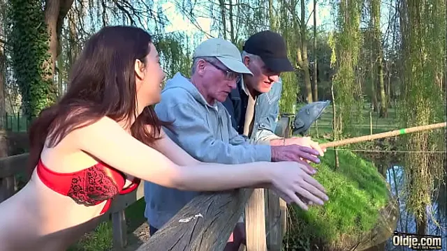 Fishing For Old Dick with beauty MMF