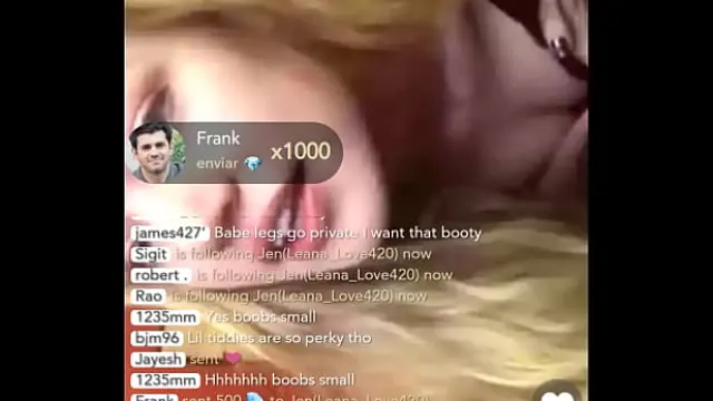 Hot blonde from Bigo Live fell on the net naked
