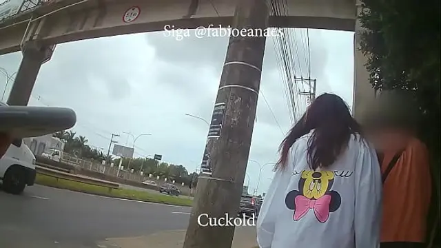 Horn challenge&excl; Shy hotwife entering the cafe with black man as boyfriends and the cuckold on the side&period; subtitled BBC