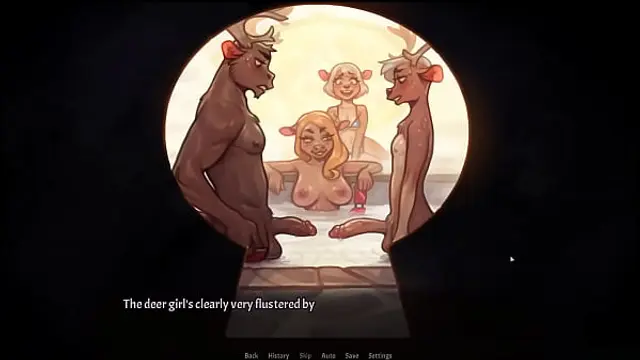 My Pig Princess &lbrack; Hentai Game PornPlay &rsqb; Ep&period;9 their erected cock touched in the public bath