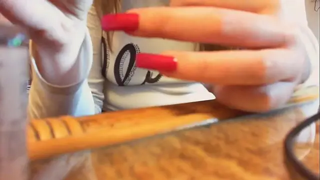 Asmr long nails video sexy hands and nails