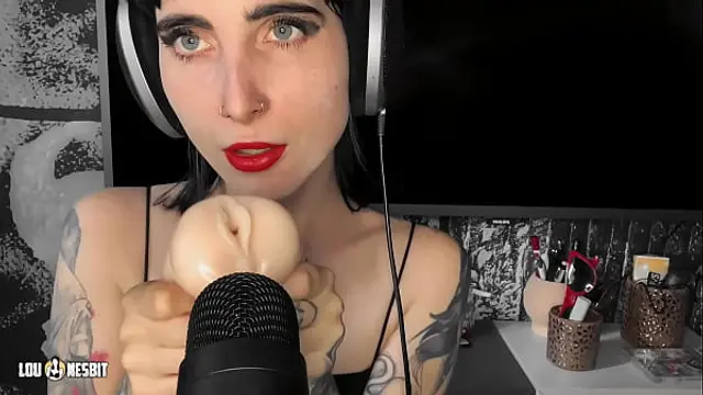 ASMR Fleshlight JOI Lou Nesbit&comma; Lia Louise