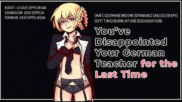 You've dissapointed your German Teacher for the last time&excl; &lbrack;Sexy male voice&comma; ASMR&comma; GWA&comma; Audioporn&rsqb;
