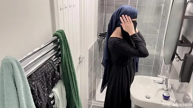 OMG&excl; I didn't know arab girls do that&period; I caught a Muslim arab girl in hijab masturbating in the shower&period;