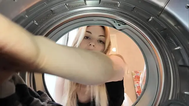 Horny Wife in the Laundry Room&colon; Intense and Wild Fuck