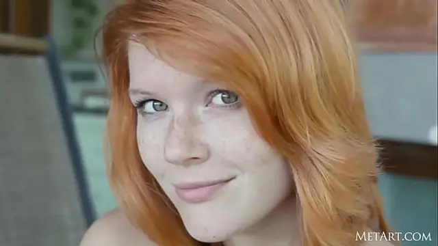Mia Sollis takes a sun bath