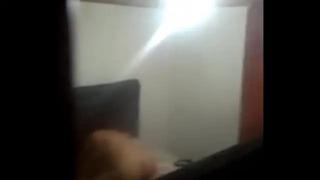 I record my stepsister fucking my stepfather&comma; my stepmother's husband fucks her stepdaughter&period; Video recorded with my cell phone through the window of the bedroom door
