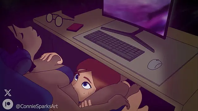 Under the Desk Deepthroat &lpar;Futa&rpar;