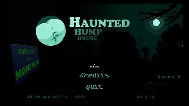 Haunted Hump House &lbrack;PornPlay Halloween Hentai game&rsqb; Ep&period;1 Ghost chasing for cum futa monster girl