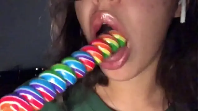 ASMR licking sucking Lollipop