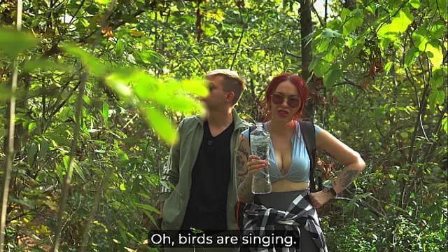 Stepmom shares a bed with her stepson in the woods &mdash; from hot masturbation to cream pie&excl;
