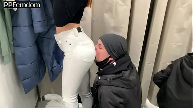 Public Femdom Worship Goddess Kira  in Jeans Petite Princesses FemDom