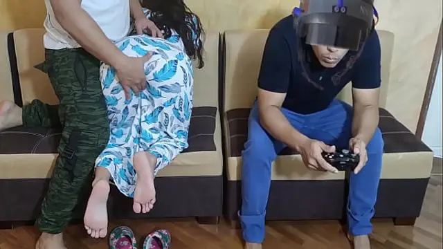 I hope my Boyfriend starts playing Virtual Reality Games to cheat him with his Best Friend who Has the Biggest Cock Ntr Jav