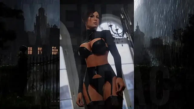 A Rainy Night At Croft Manor    Sexy ASMR Roleplay of You &amp; Lara    Headphones Recommended