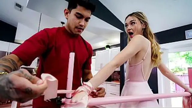 step SIS Tied to the Ballet Bar for Being Annoying