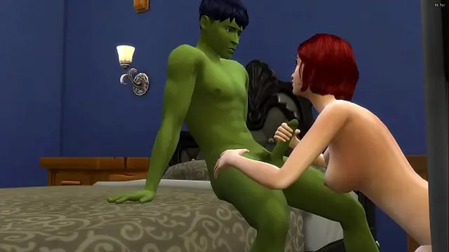The Hulk Fucking A Sexy Redhead Girl Anal Only