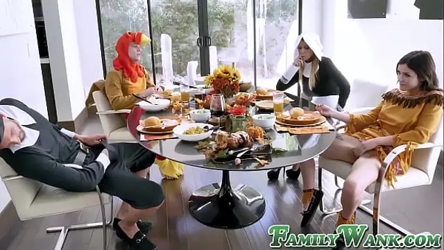 Foursome fuck fest with horny and kinky teens - FamilyStrokes