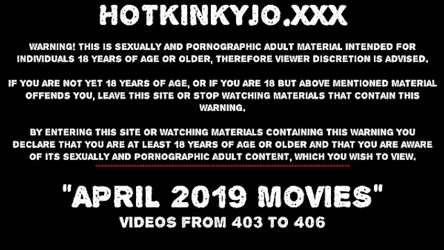 APRIL 2019 News at HOTKINKYJO site extreme anal prolapse&comma; dildos &amp; fisting