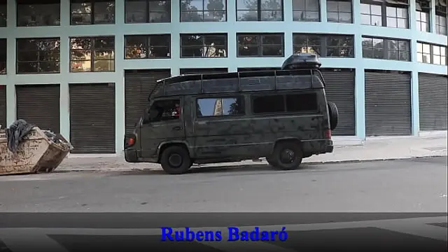 A well-endowed man broke into the old lady's pussy in a motorhome on the streets of S&atilde;o Paulo &lpar;UNRELEASED UNCUT VIDEO&rpar;