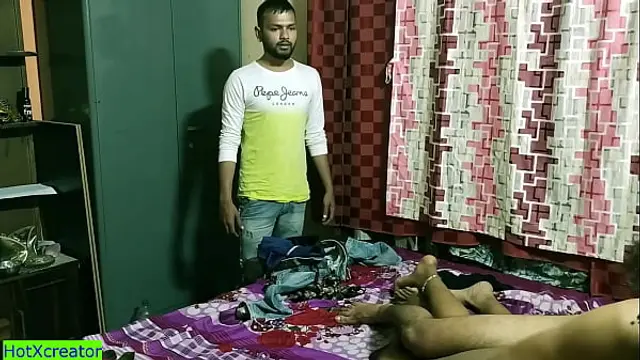Indian hot girl caught while fucking with another big ass boy&excl; with clear hindi audio