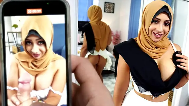 Social media expert Peter Green helps Arab woman Lilly Hall to get more followers on her Instagram and TikTok accounts by taking sexy nude photos and videos&excl;