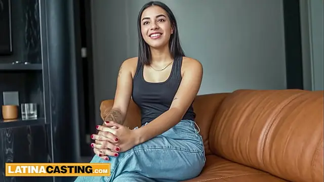 Small tits big booty Amateur 18yo Colombian hot POV cowgirl fake casting&excl;