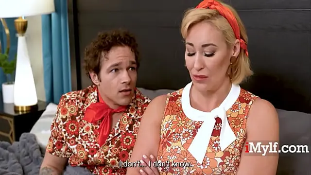Desperate 80s Step Mom &amp; Step Son Do It To Keep Their Show Going &vert; iMylf