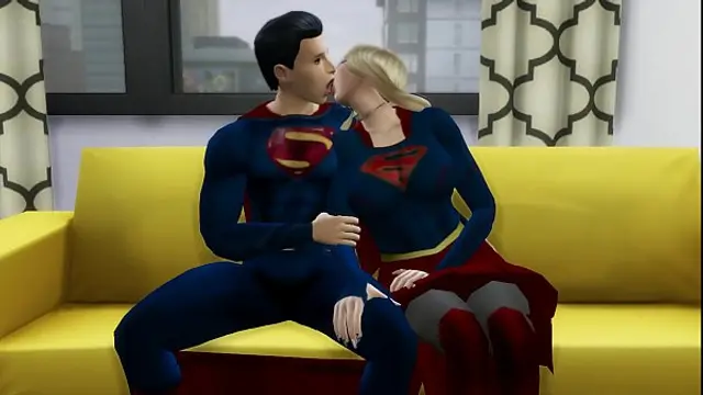 Superman Fucks Supergirl DC PORN 3D
