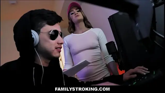 Teen Stepsister Kenzie Madison Sex With Stepbrother Juan "El Caballo" Loco While He Plays Video Games