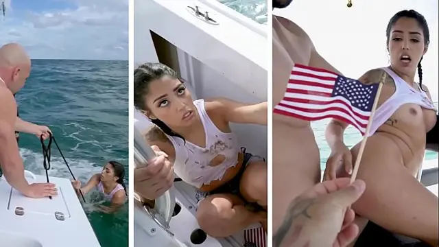 BANGBROS - Cuban Hottie&comma; Vanessa Sky&comma; Gets Rescued At Sea By Jmac