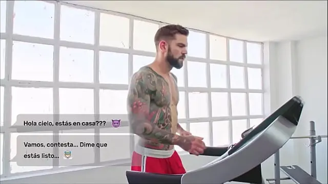 FOR WOMEN &lpar; focused on male &rpar; Big cock straight hot latino Juan Lucho muscled and tattoed fucking hardcore by PORNBCN 4K