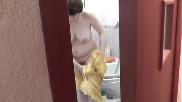 POV Stepson watches as his stepmom washes in shower&period; Ass&comma; wet pussy Milf big natural tits&period; lather soap suds&period; Old young&period; Attention&colon; staged video&excl; All participants are over 18 years old&excl;
