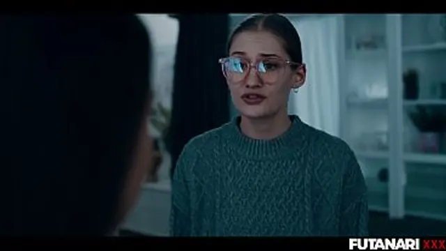 Futa Lesbian Stepsisters - Tgirl Shemale Fucks &amp; Creampies Nerdy Blonde Girl