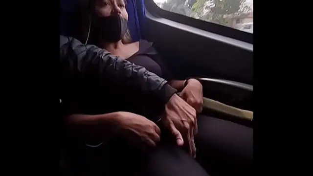 I asked a stranger to play a siririca inside the bus for me&excl;