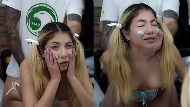 She shouldn't have bet his ass on Argentina &lpar;2-1&rpar; His Arab friend gives him what he deserves