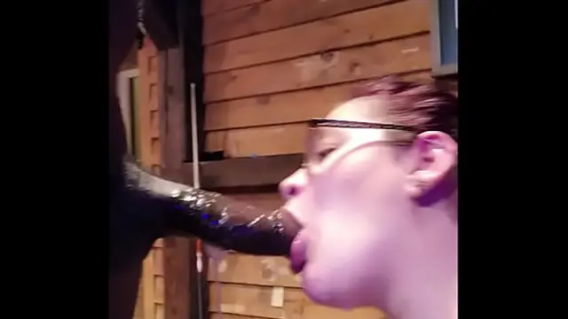 White Slut Wife Doing What She Loves Best Sucking Big Black Cock BBC