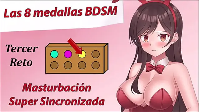JOI Adventure Rol Hentai - Third BDSM medal - In Spanish