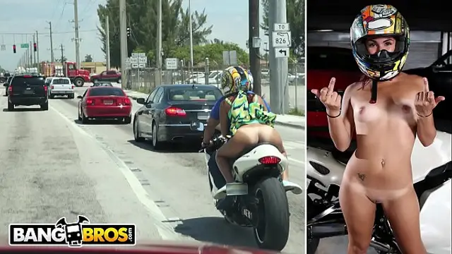 BANGBROS - Big Booty Latin Babe Sophia Steele Rides A Motorcycle &amp; A Cock