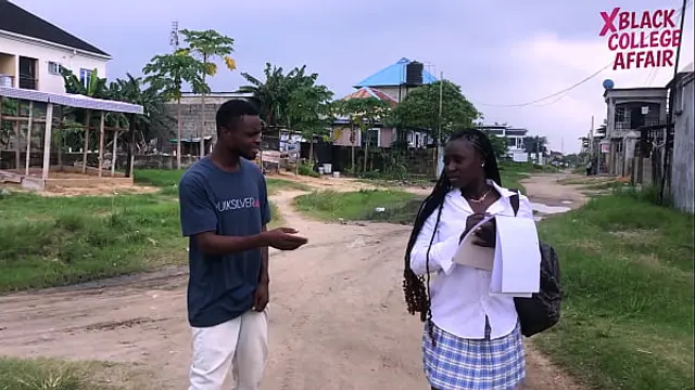 GHANA STREET BOY CONVINCED A SCHOOL GIRL TO CHOOSE BLACK COCK OVER CLASS WORK&period; ENJOY IN 4K