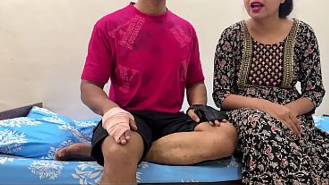 Step Mom Helping Her Injured Step Son to Wash and Seduced Him&period; Finally End up with Sucks His Cock&comma; Before Getting Fucked Hard