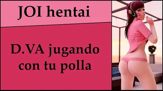 D&period;VA wants to play with your cock&period; JOI in Spanish&period;
